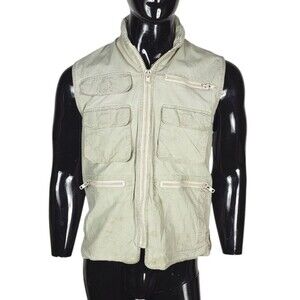 Vintage 80s Banana Republic Safari Travel Photographers Fishing Hunting Vest